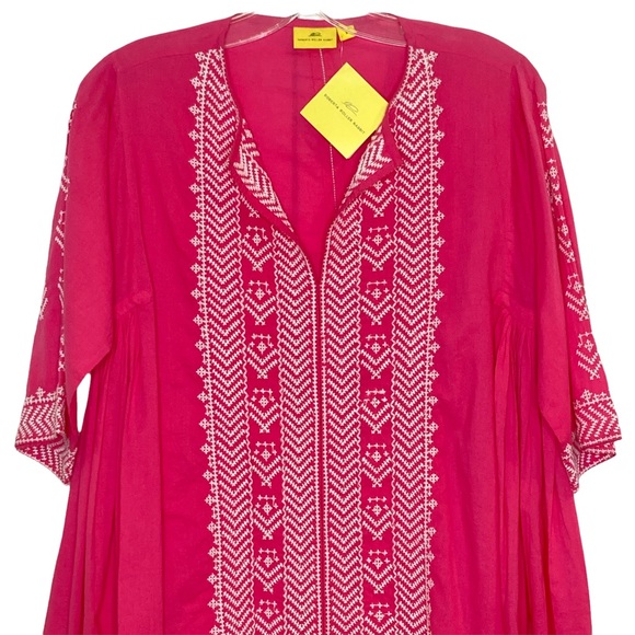 Roberta Roller Rabbit Pink Embroidered Short Sleeve Top - Picture 3 of 13